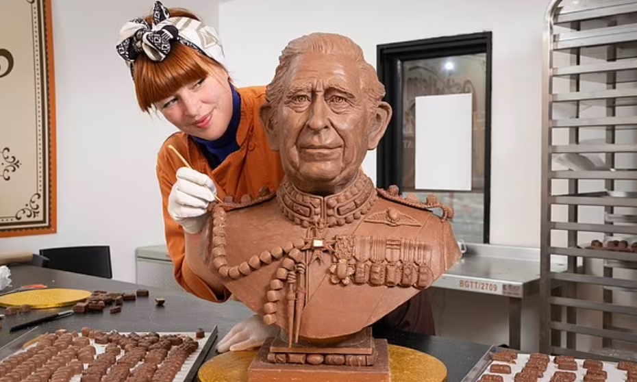 تمثال الملك تشارلز من الشوكولاتة