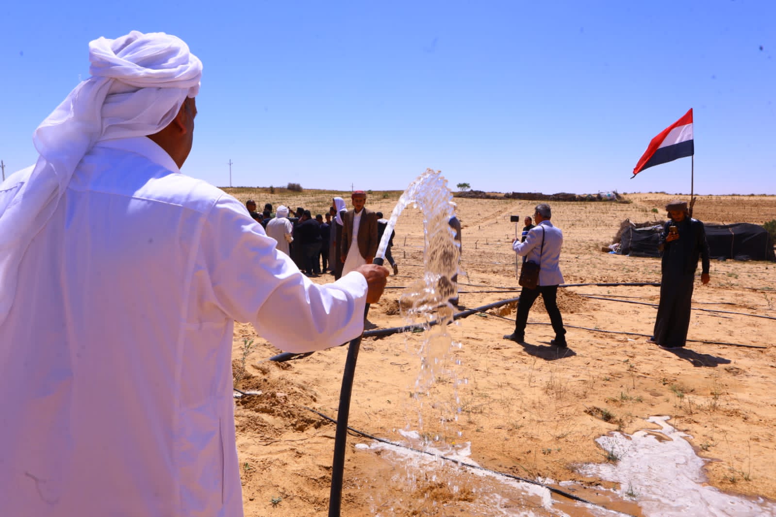 وزيرة التضامن تفتتح مشروع محطة تحلية قبر عمير بمركز الشيخ زويد (6)