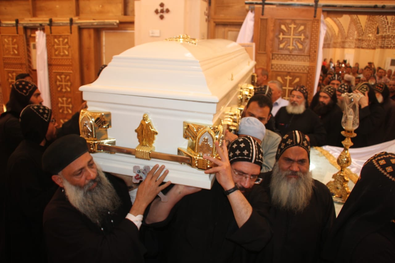 فعاليات صلوات جنازة الراهب القمص متاؤس الرزيقي غرب الأقصر
