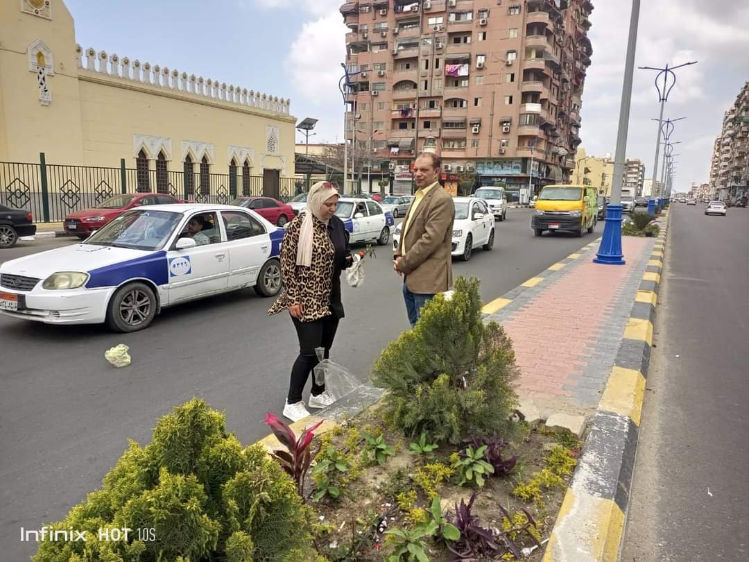 زراعة المسطحات في الحي