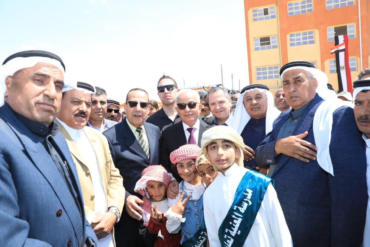 وزير التعليم يزور شمال سيناء ويفتتح مدرستين بالشيخ زويد (6)