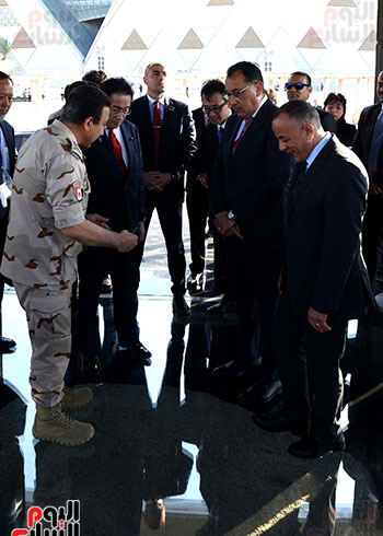 رئيس الوزراء يستقبل نظيره اليابانى بالمتحف المصرى الكبير  (12)