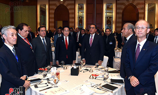 رئيسا الوزراء المصري والياباني يترأسان مُنتدى رجال الأعمال بالبلدين  (5)