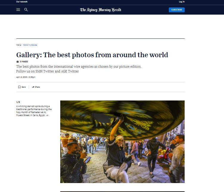 صحيفة أسترالية تختار صورة من شارع المعز كأفضل صورة في العالم