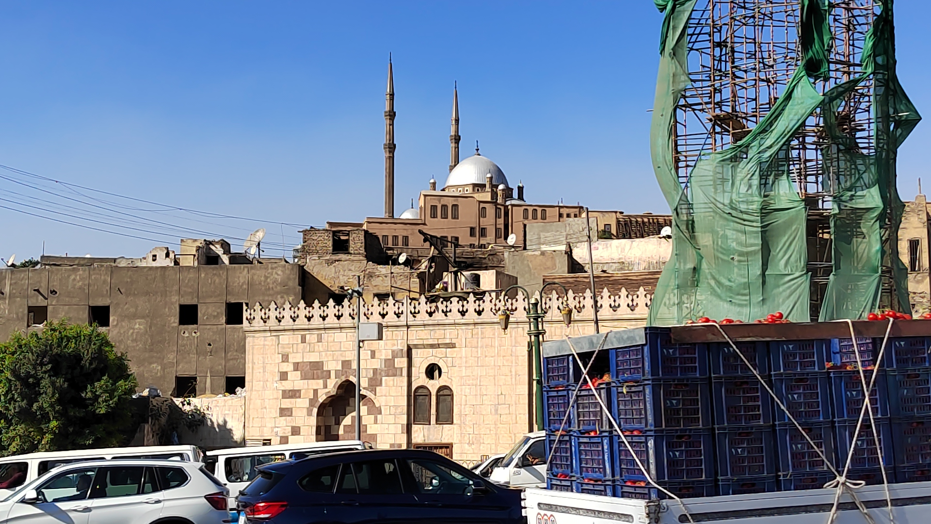 ترميم مأذنة مسجد الغورى (3)