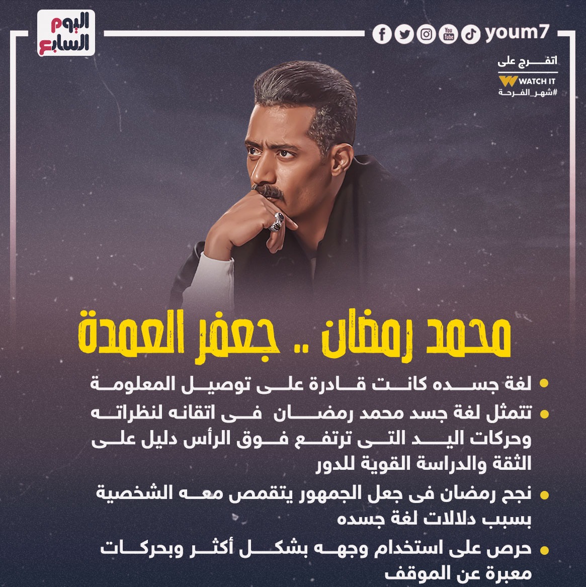 لغة الجسد دليل نجاح نجوم مسلسلات رمضان  (2)