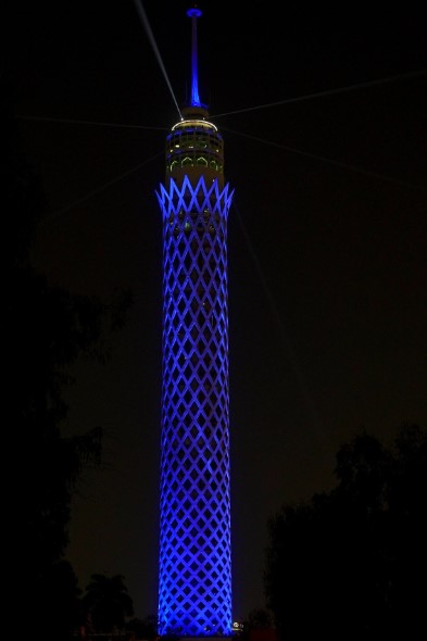 إضاءة برج القاهرة 