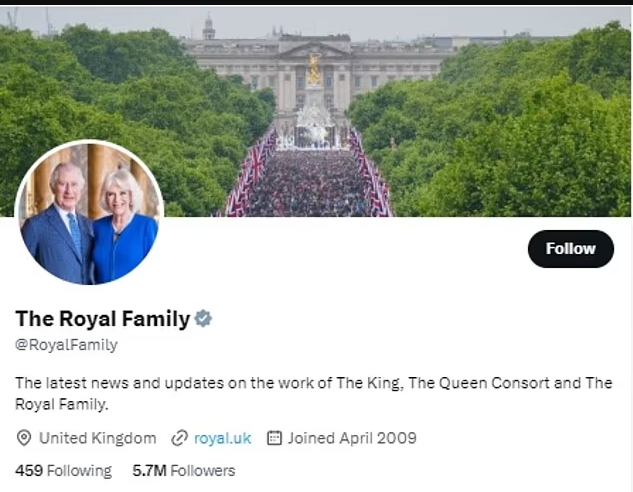 تحديث صور حساب الأسرة الملكية
