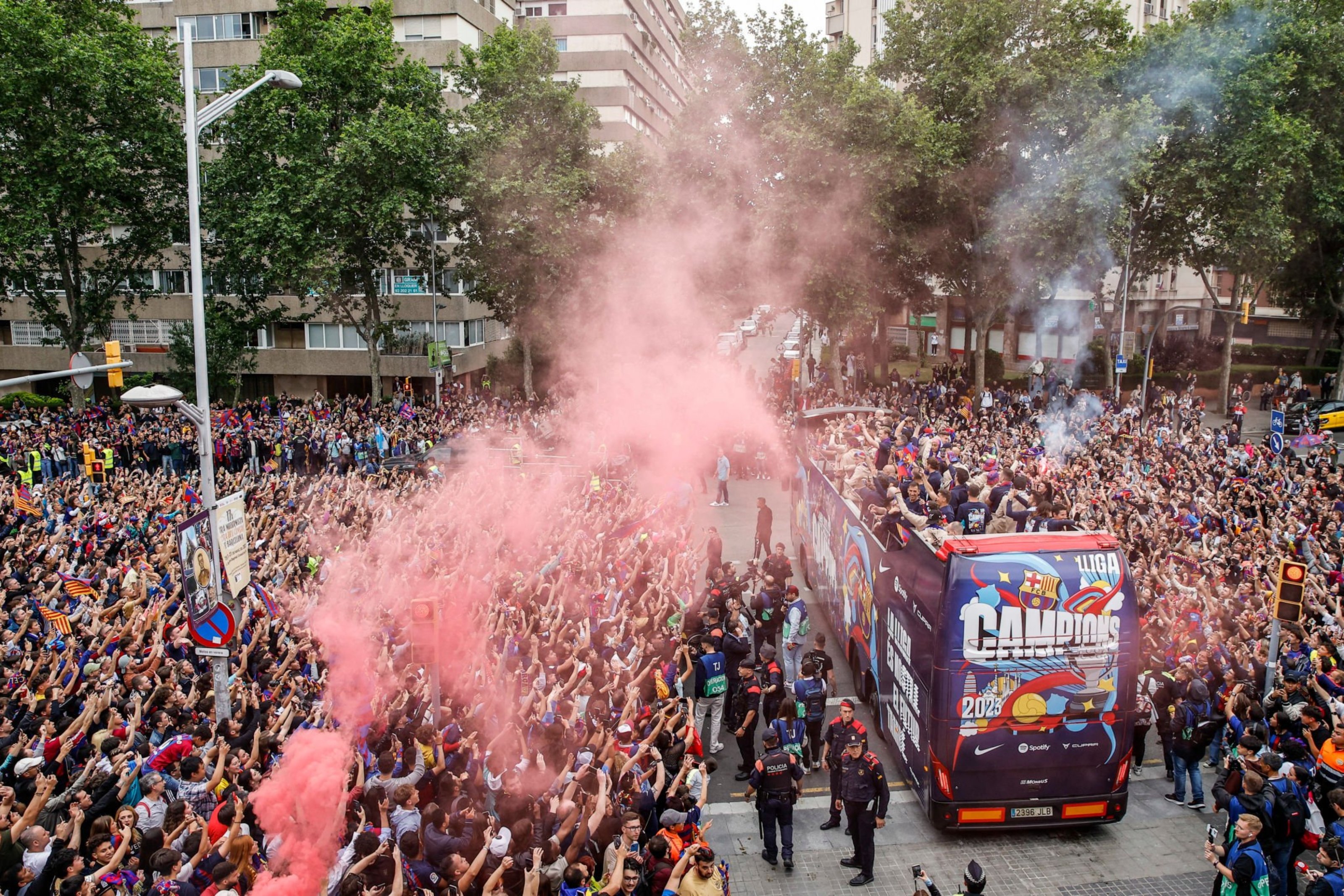 احتفالات برشلونة