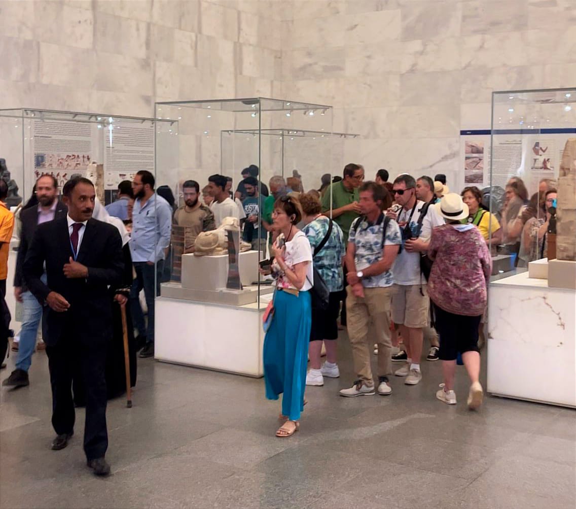 إقبال على المتحف القومي للحضارة المصرية