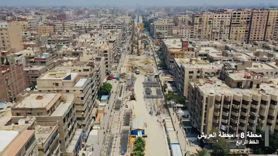 محطات الخط الرابع للمترو الجارى تنفيذه بشارع الأهرام (3)