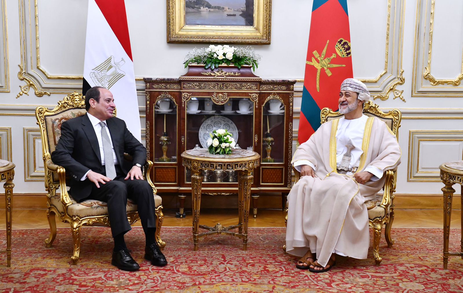 لقاء الرئيس السيسى بسلطان عمان (3)