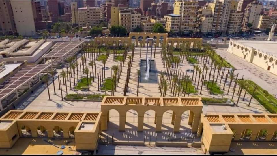 ساحة جامع عمرو بن العاص بعد التطوير (1)