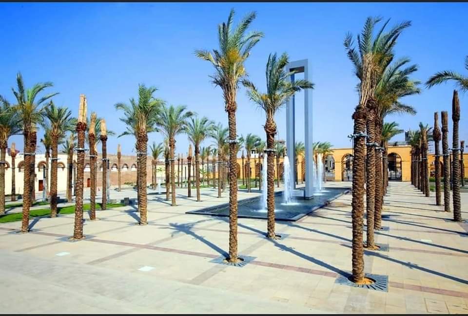 ساحة جامع عمرو بن العاص بعد التطوير (2)