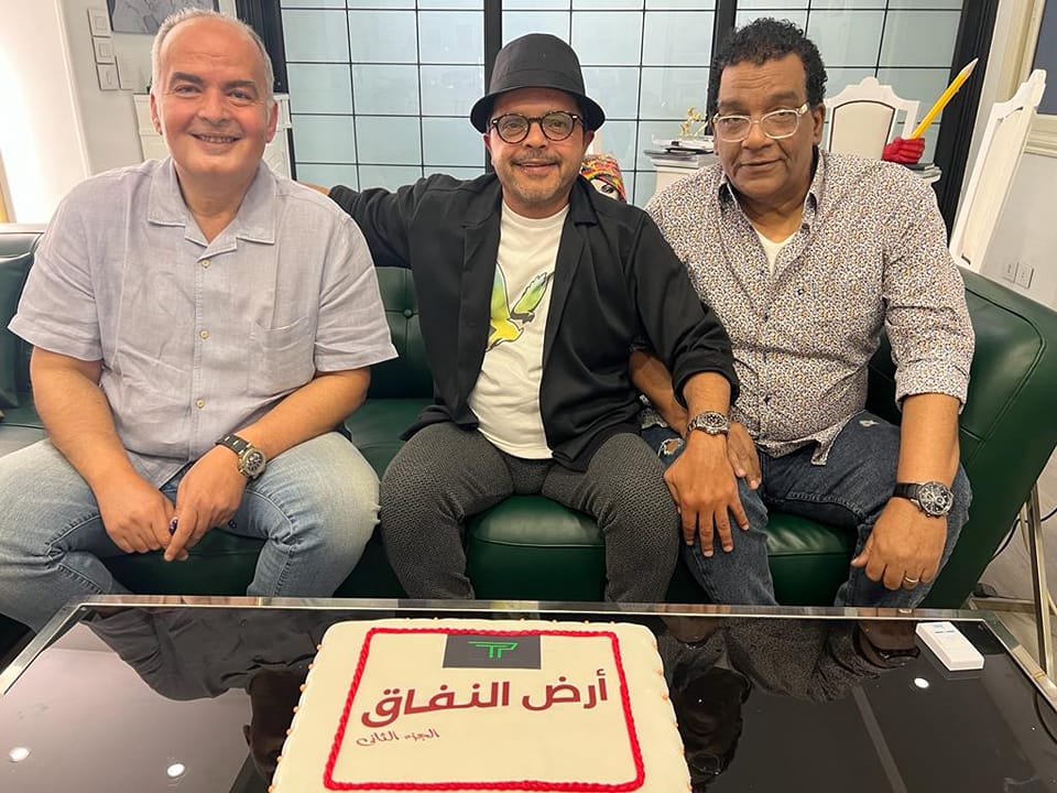 محمد هنيدى والكاتب أحمد عبد الله والمنتج