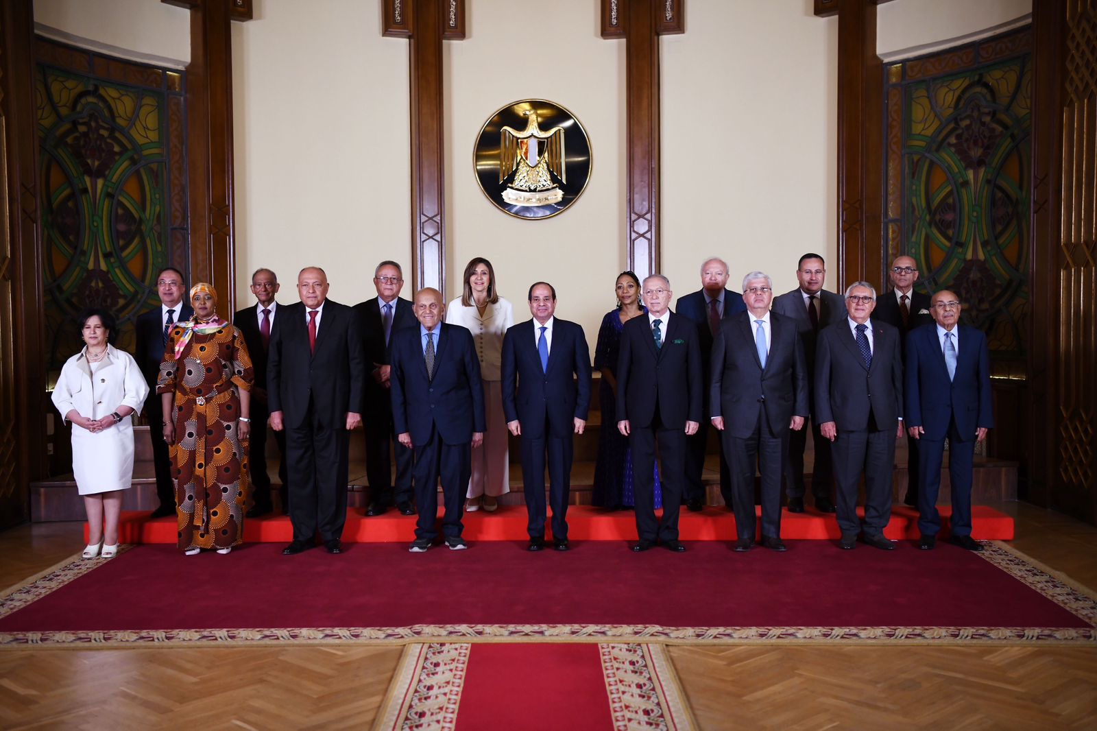 الرئيس السيسي يلتقى أعضاء مجلس أمناء مكتبة الإسكندرية  (1)