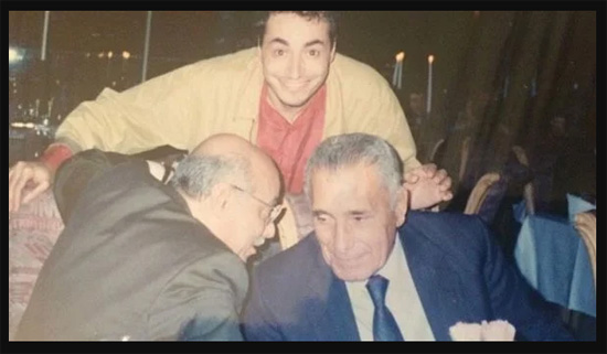 محمود-السعدنى-و-ابنه-و-حسنين-هيكل