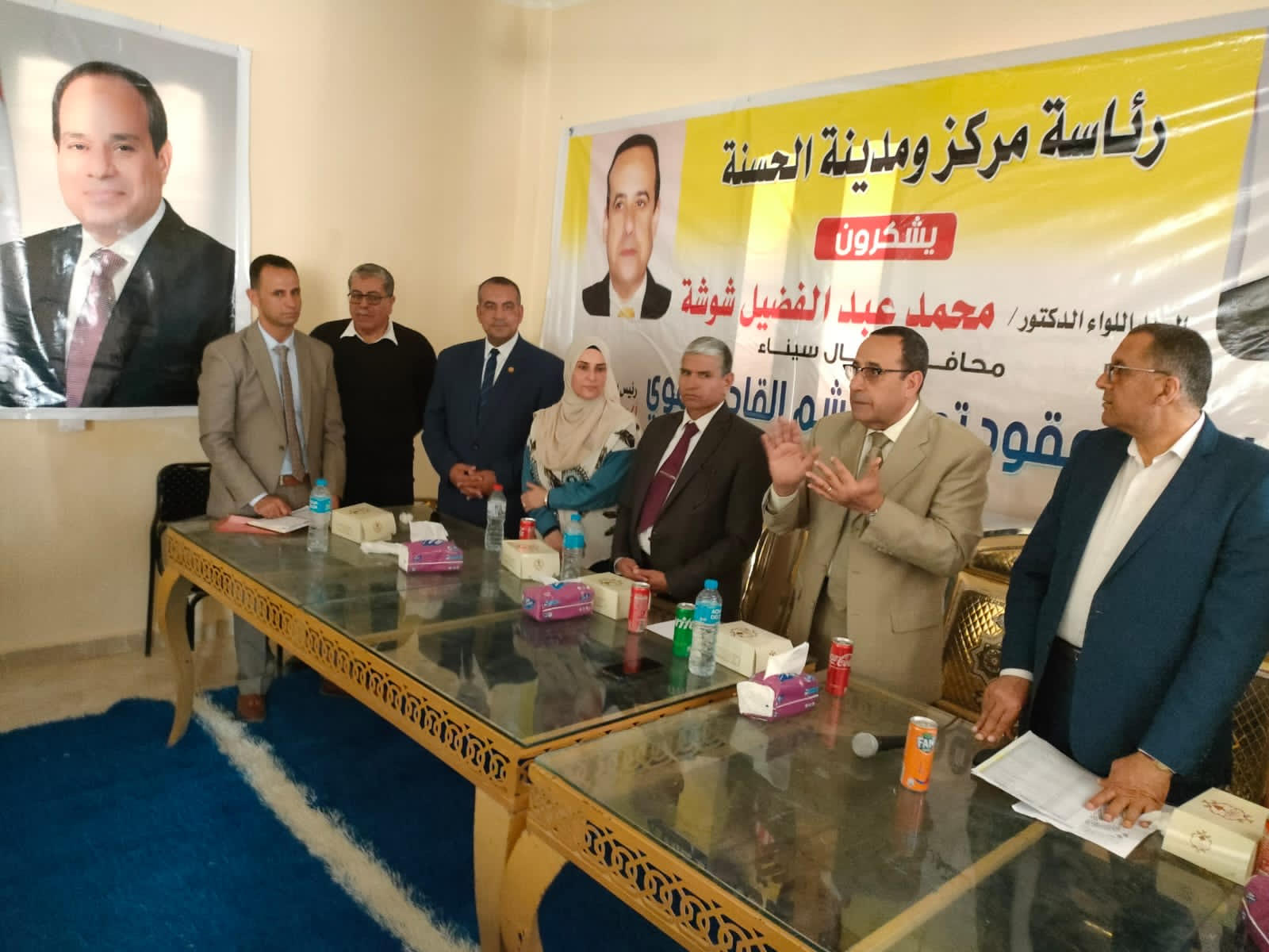 محافظ شمال سيناء يسلم عقود التجمع التنموي (6)