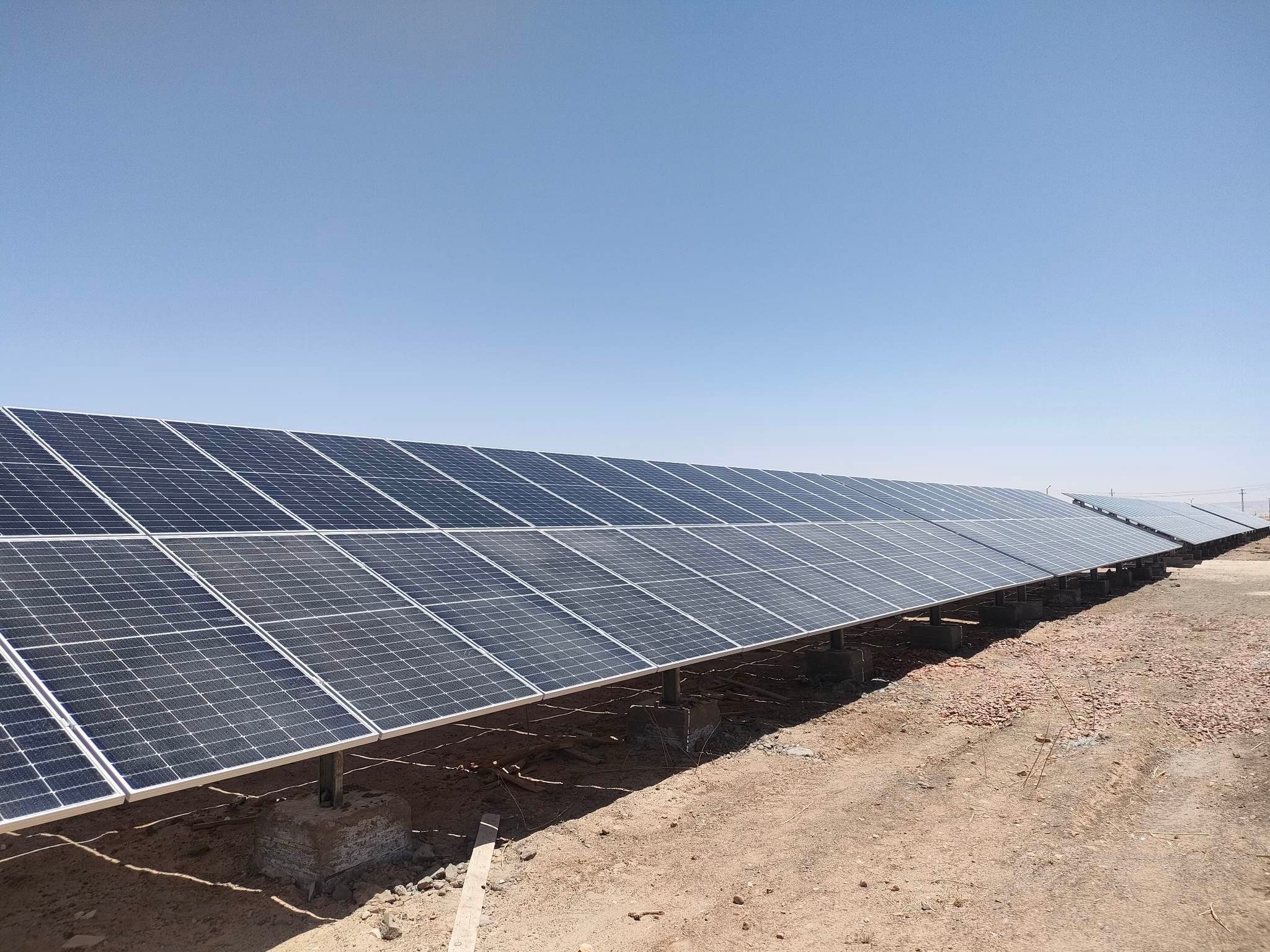 أكبر محطة طاقة شمسية لتشغيل المجمع الحكومي المميكن بالوادي الجديد (1)