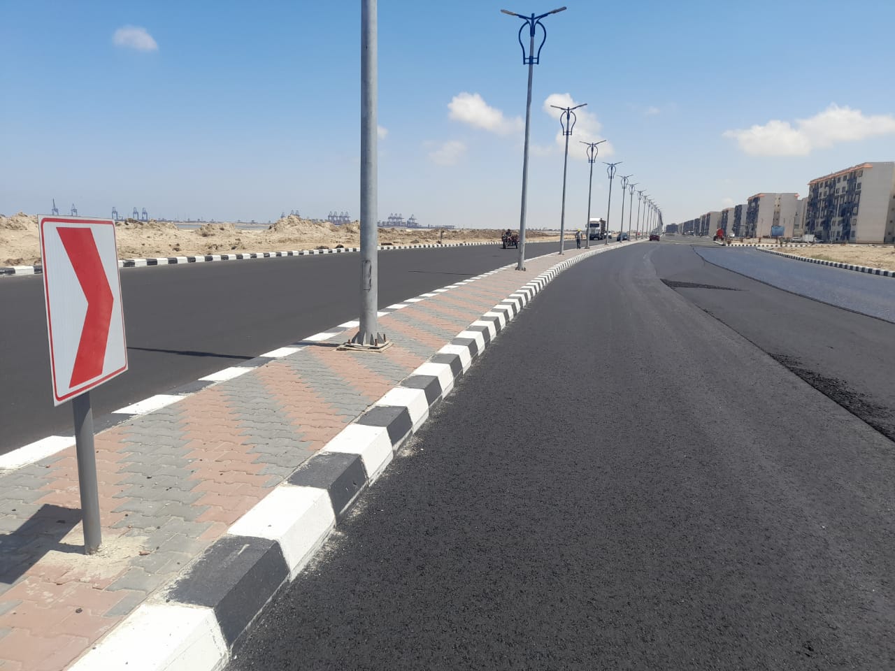 طريق اللواء أحمد عبد الله بمدينة بورفؤاد