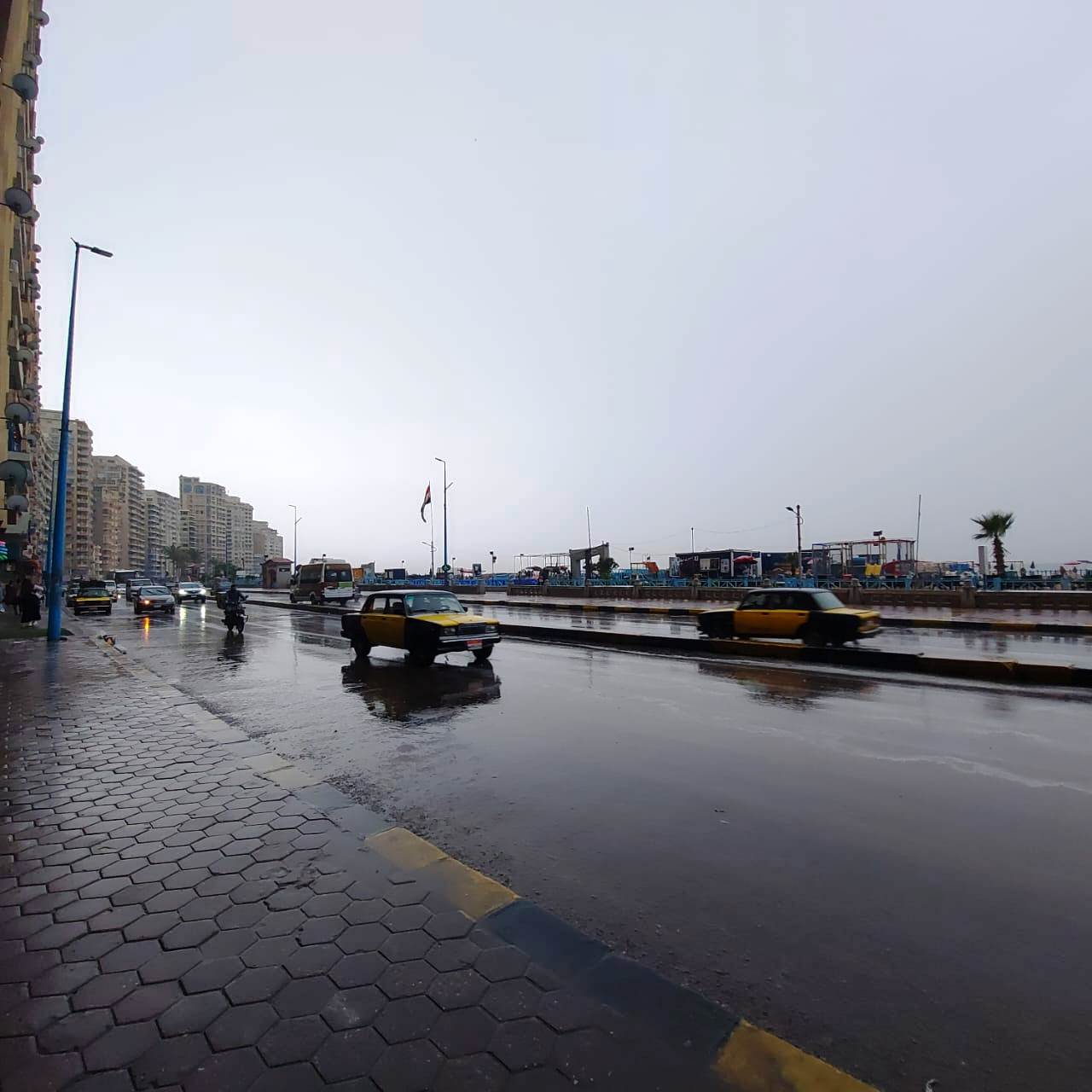 هطول أمطار غزيرة شرق الإسكندرية مع نشاط فى حركة الرياح (13)