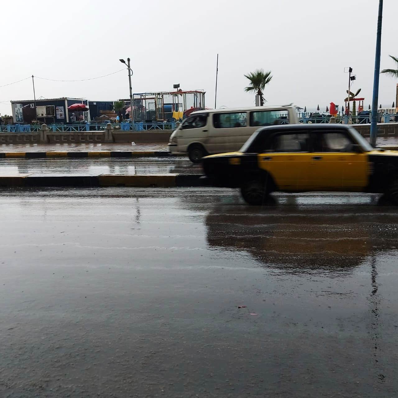 هطول أمطار غزيرة شرق الإسكندرية مع نشاط فى حركة الرياح (15)