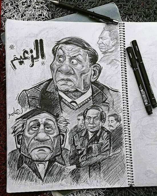 كاريكاتير الفنان عادل إمام (11)