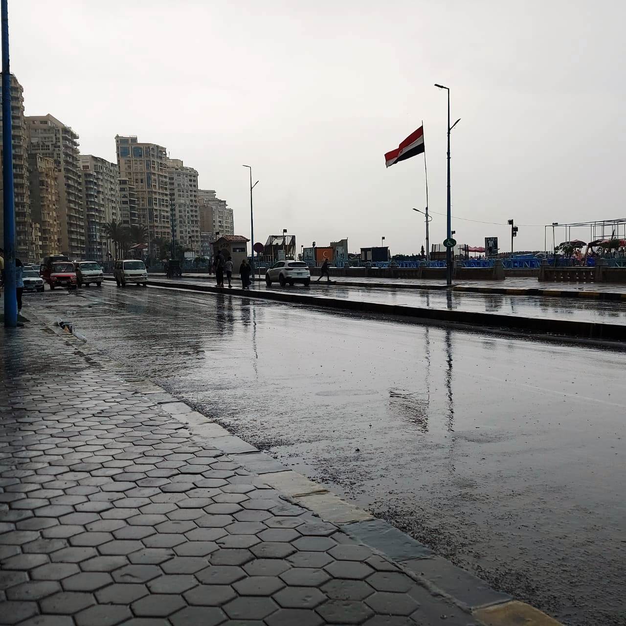 هطول أمطار غزيرة شرق الإسكندرية مع نشاط فى حركة الرياح (12)