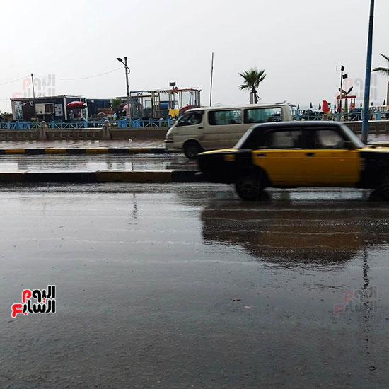 أمطار غزيرة بالإسكندرية مع نشاط فى حركة الرياح (2)