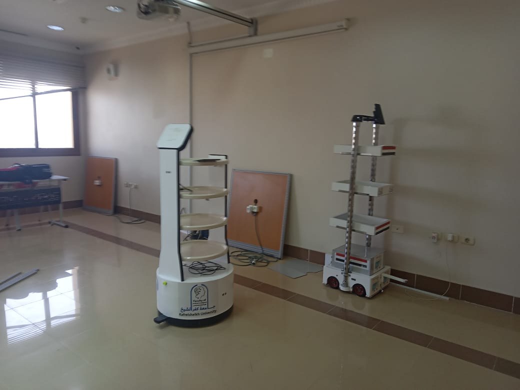 روبوت علاج المرضى  بجامعة كفر الشيخ