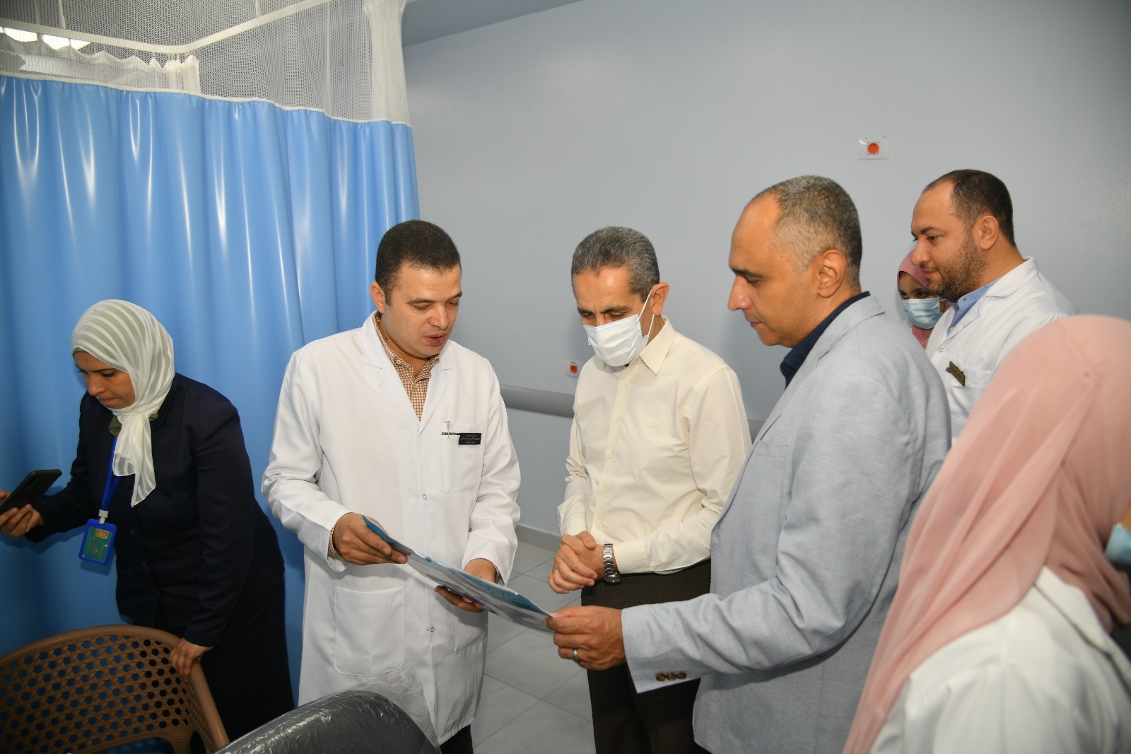  التشغيل التجريبي لمستشفى حميات المحلة  (3)