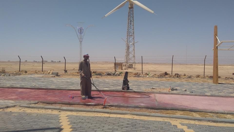 أعمال التطوير فى الممشى السياحى أعمال التطوير فى الممشى السياحى