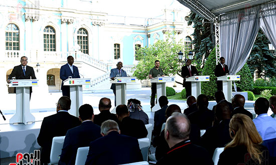 لقاء رؤساء المبادرة الأفريقية المشتركة مع الرئيس الأوكراني‎ (11)