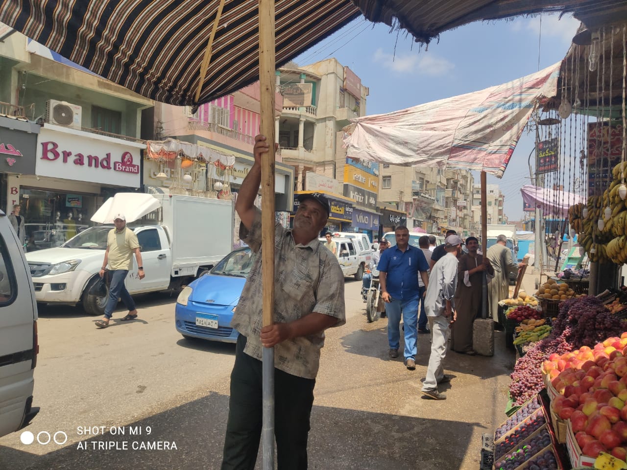 رفع  20 حالة إزالة فورية وتحرير 10 محاضر فى حملة للاشغالات بالمنوفية (1)