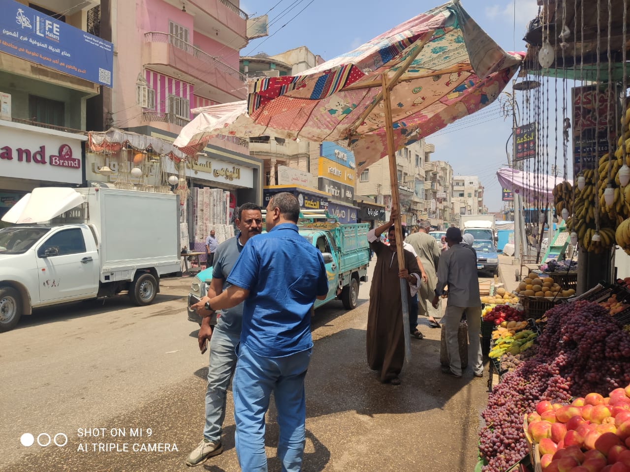 رفع  20 حالة إزالة فورية وتحرير 10 محاضر فى حملة للاشغالات بالمنوفية (3)