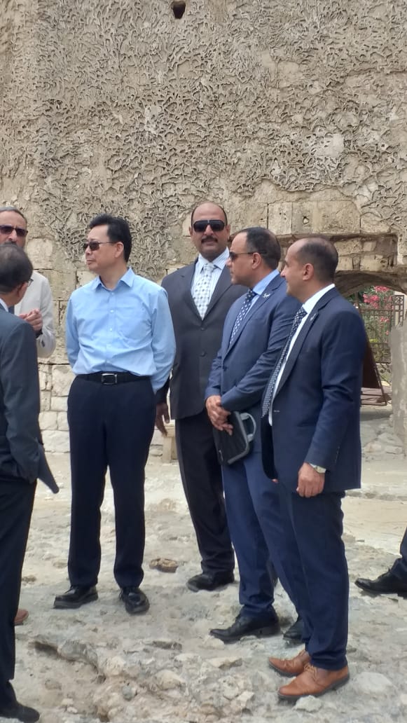 الوفد الصيني هلال زيارة قلعة قايتياي الأثرية بالإسكندرية