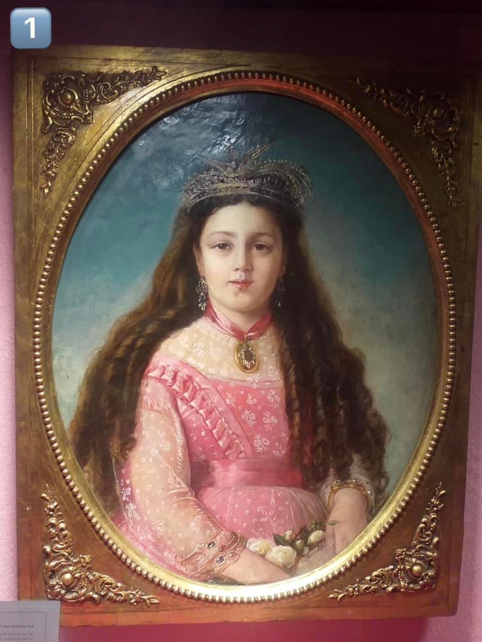 لوحة زيتية لإحدى أميرات الأسرة العلوية