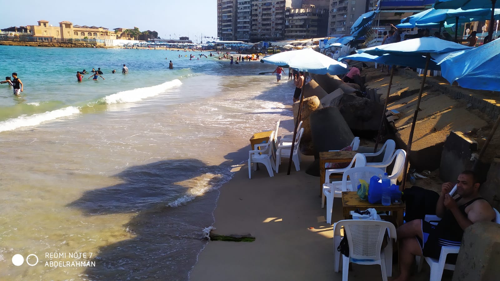 شواطئ شرق الإسكندرية اليوم