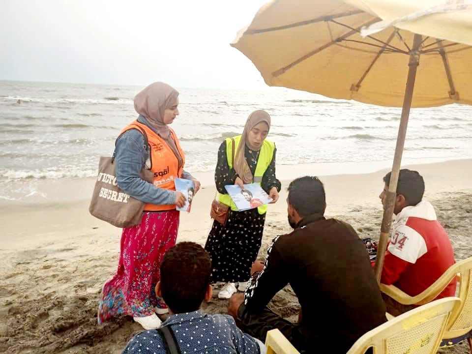 الأنشطة التوعوية لصندوق مكافحة  الإدمان داخل الشواطئ بالمحافظات الساحلية (5)