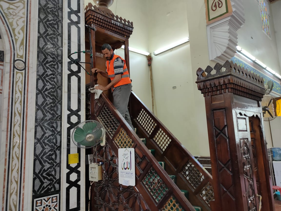 جانب من استمرار حملة النظافة بمساجد الإسماعيلية (3)