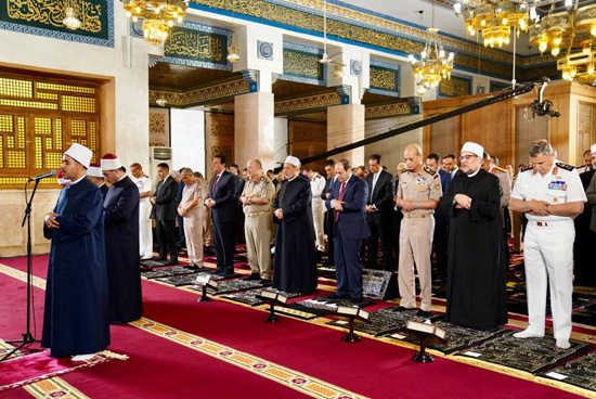 السيسي صلاة العيد (3)