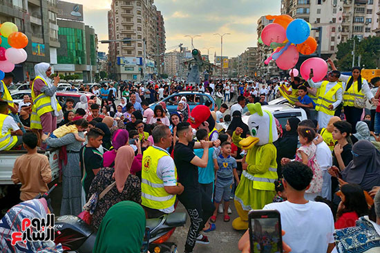 احتفالات فى شوارع وميادين محافظة الدقهلية
