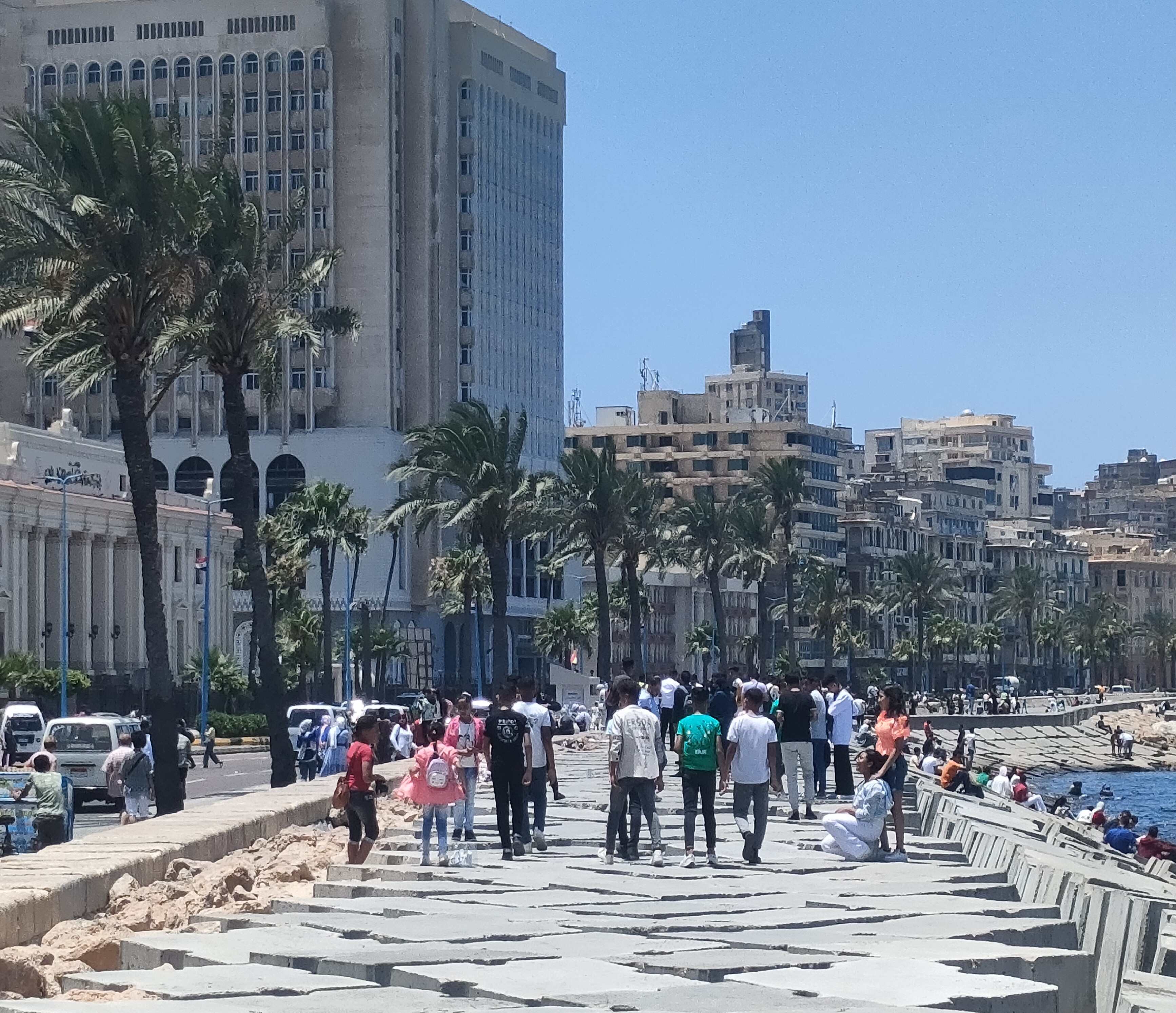 توافد  المواطنين ثاني ايام عيد الأضحى الإسكندرية