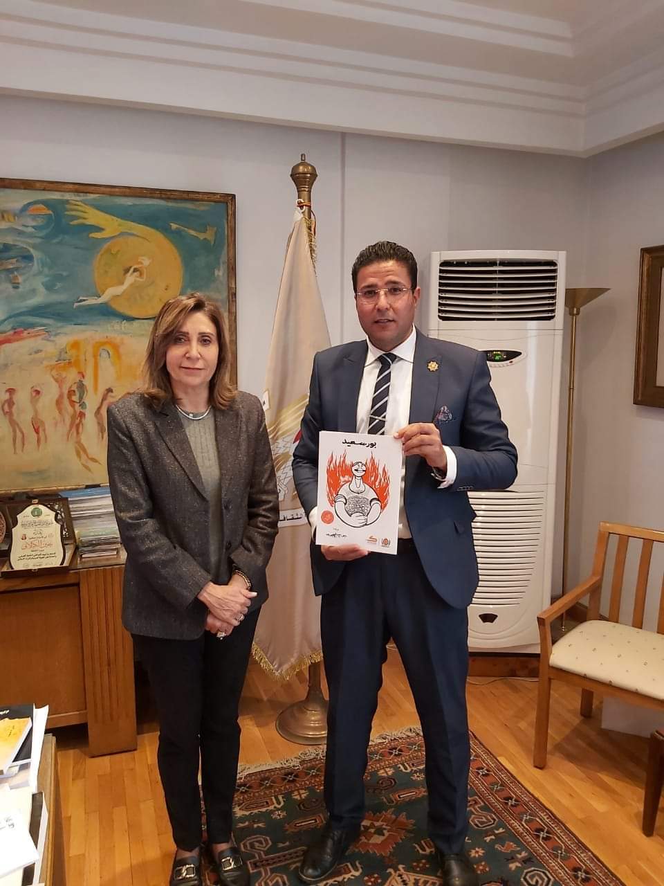 مع وزيرة الثقافة