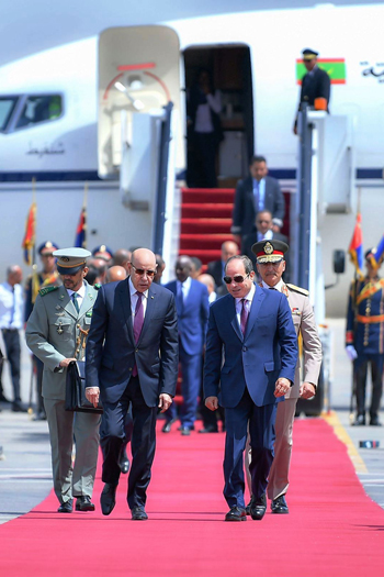 الرئيس السيسي مع نظيره الموريتاني (14)