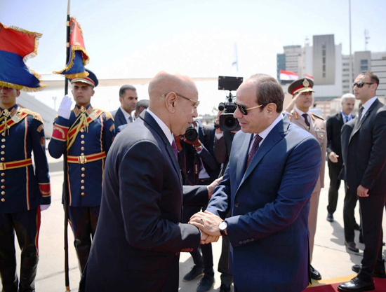 الرئيس السيسي مع نظيره الموريتاني (5)