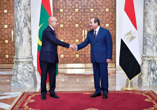 الرئيس السيسي مع نظيره الموريتاني (11)