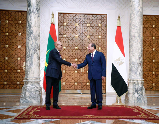الرئيس السيسي مع نظيره الموريتاني (9)