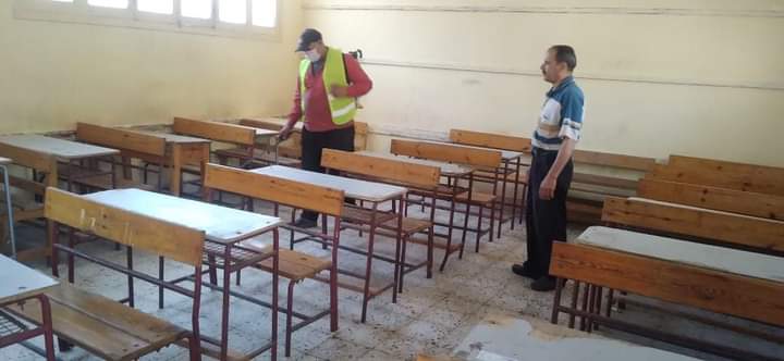  تعقيم وتطهير لجان الثانوية العامة ببورسعيد (3)