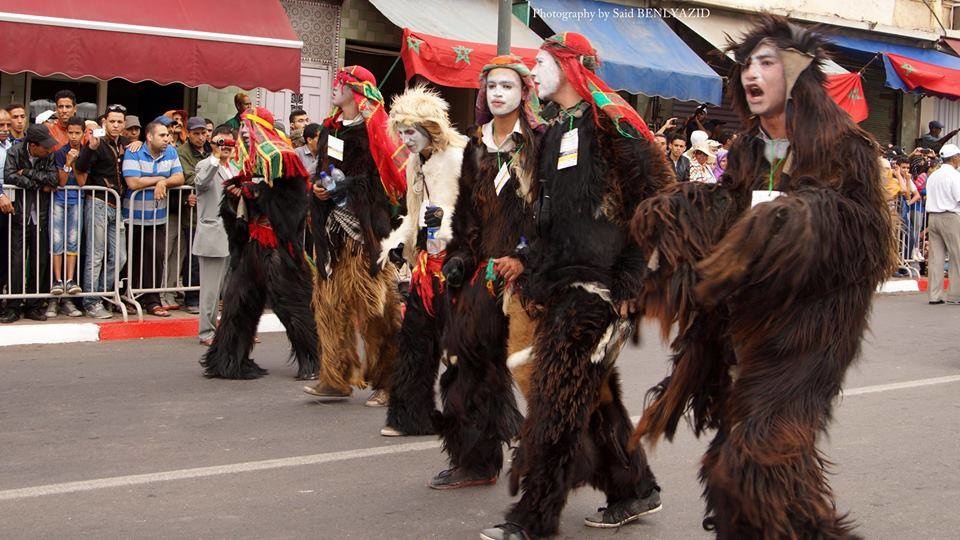 احتفال بوجلود في شوارع المغرب